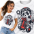 KOSZULKA DAMSKA ANIMOWANA GOKART SKULL